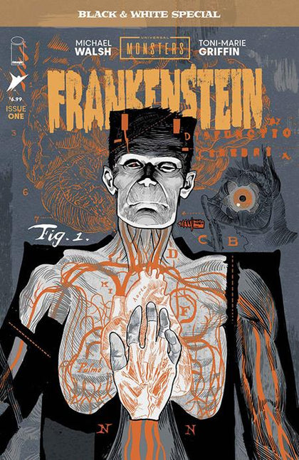 Universal Monsters Frankenstein B&w Special #1 (OF 2) — Cover A (Michael Walsh), Image Comics 2026