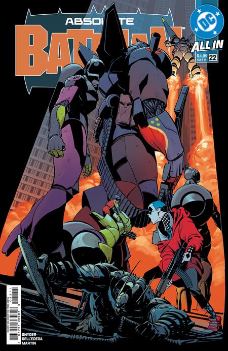 Absolute Batman #22 Cover A by Nick Dragotta — origin of Absolute Harley Quinn, DC Comics 2026