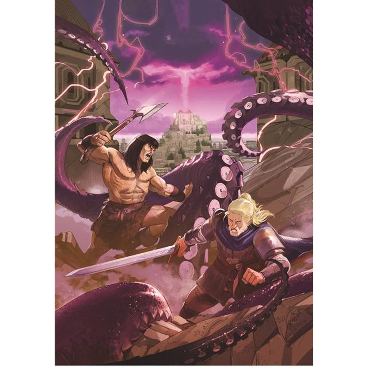 Conan & Dragonero #7 (OF 7) — Cover A (Lorenzo Nuti) — PREORDER Cover B (Lorenzo Nuti Virgin)