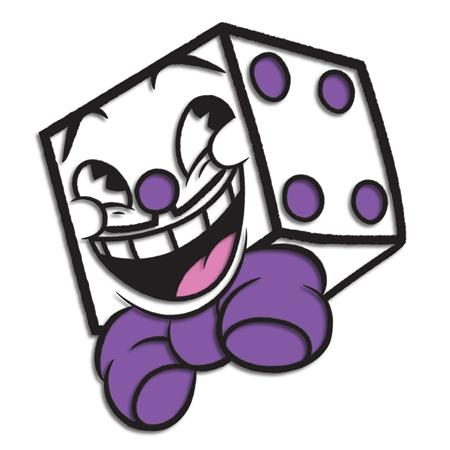 Cuphead King Dice Enamel Pin Badge Standard