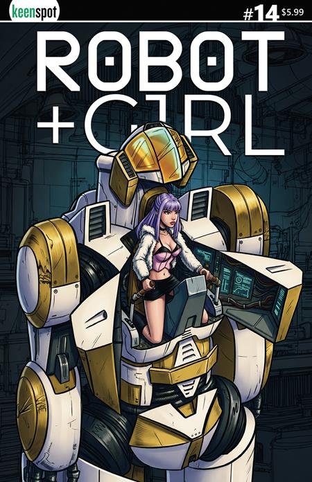 Robot + Girl #14 Cover A (Mike White Sitting Pretty)