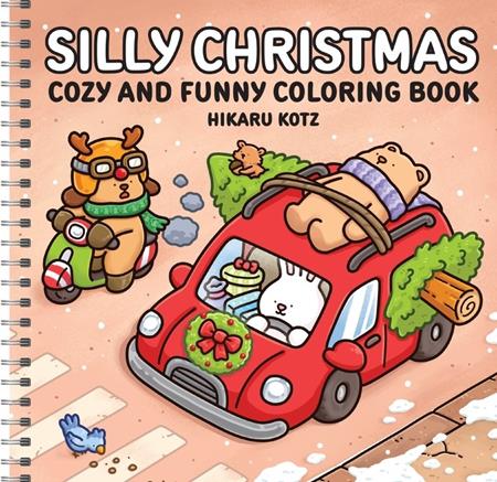 Silly Christmas Cozy and Funny Coloring Book for Adults and Teens Tp Standard