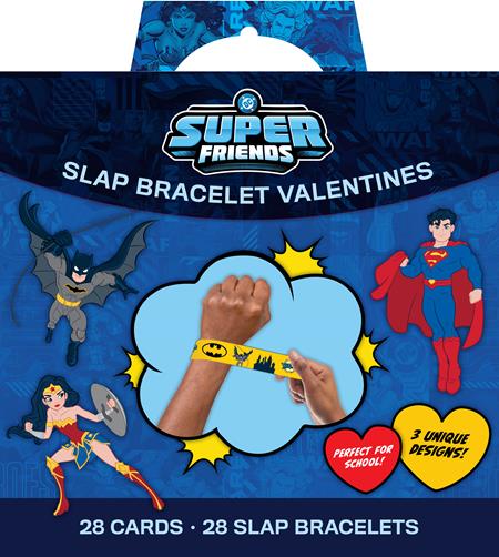 DC Super Friends Slap Bracelet Valentines Standard