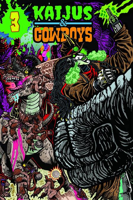 Kaijus and Cowboys #3 (OF 12) Cover A (Frankie B Washington)
