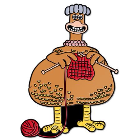 Aardman 50 Chicken Run Dotn Babs Enamel Pin Badge Standard