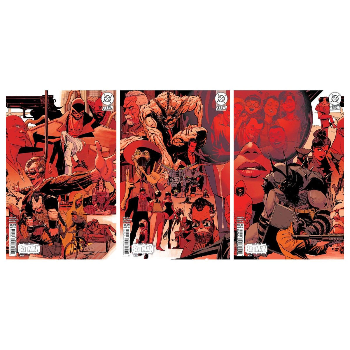 Absolute Batman #25 Dragotta Connecting Triptych Set (Covers H, I, J) — PREORDER