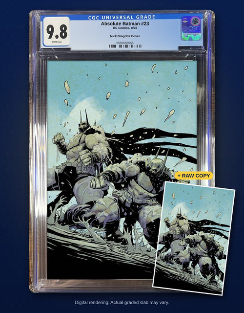 Raw plus CGC 9.8 bundle digital rendering