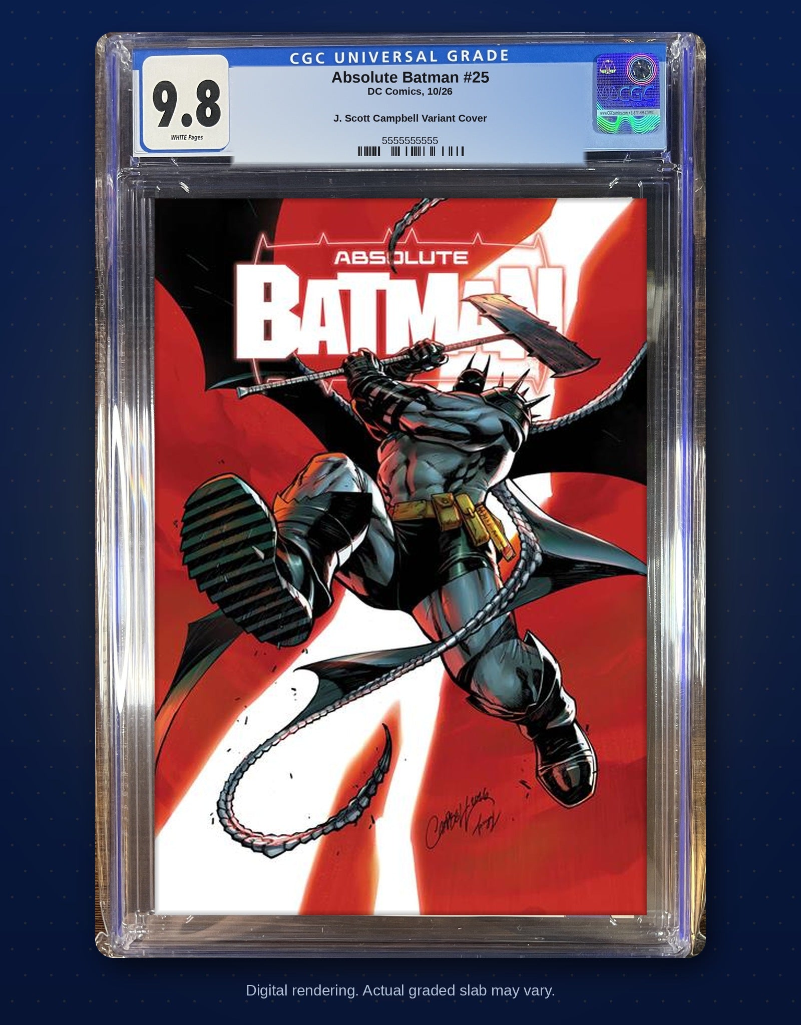 CGC 9.8 slab digital rendering