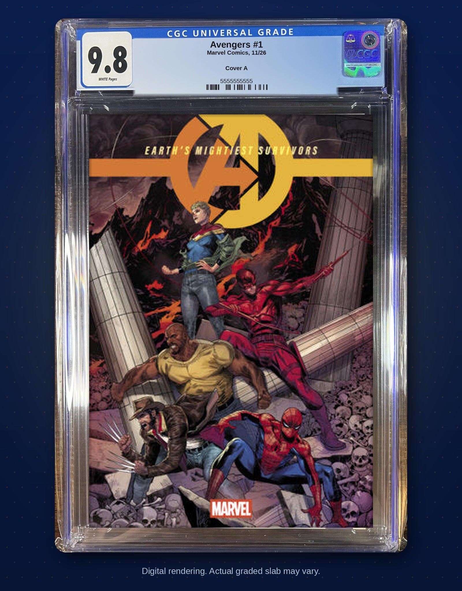 CGC 9.8 slab digital rendering