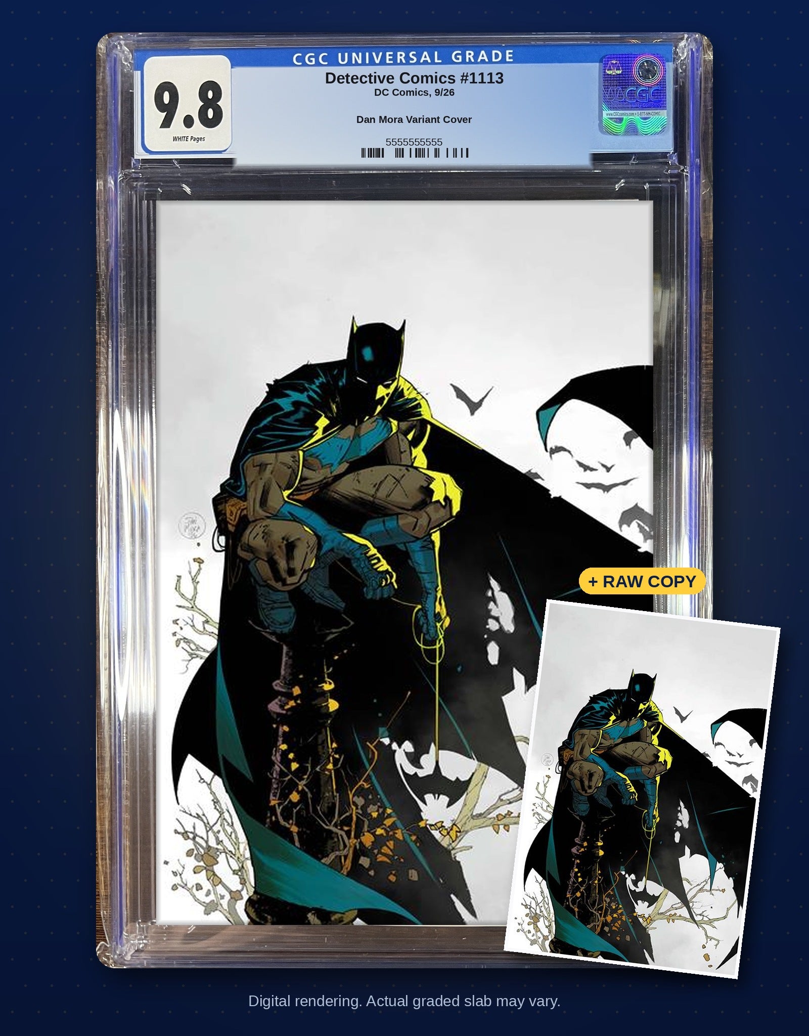 Raw plus CGC 9.8 bundle digital rendering