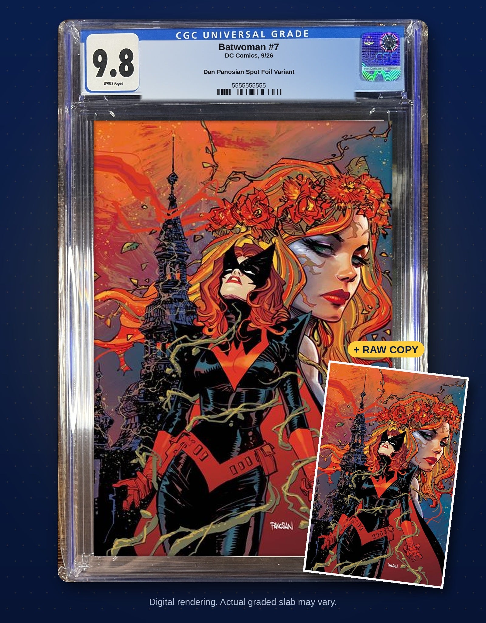 Raw plus CGC 9.8 bundle digital rendering