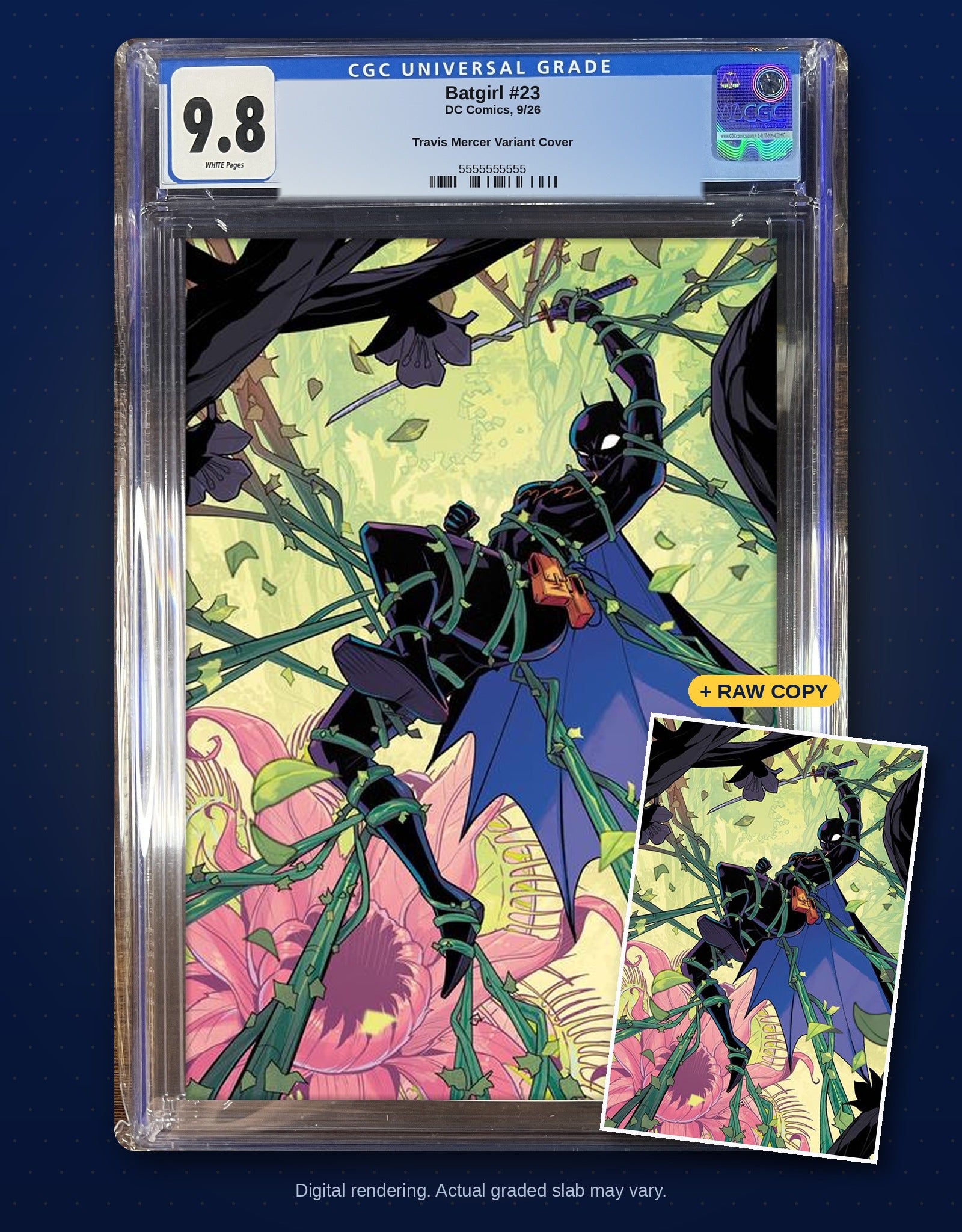 Raw plus CGC 9.8 bundle digital rendering