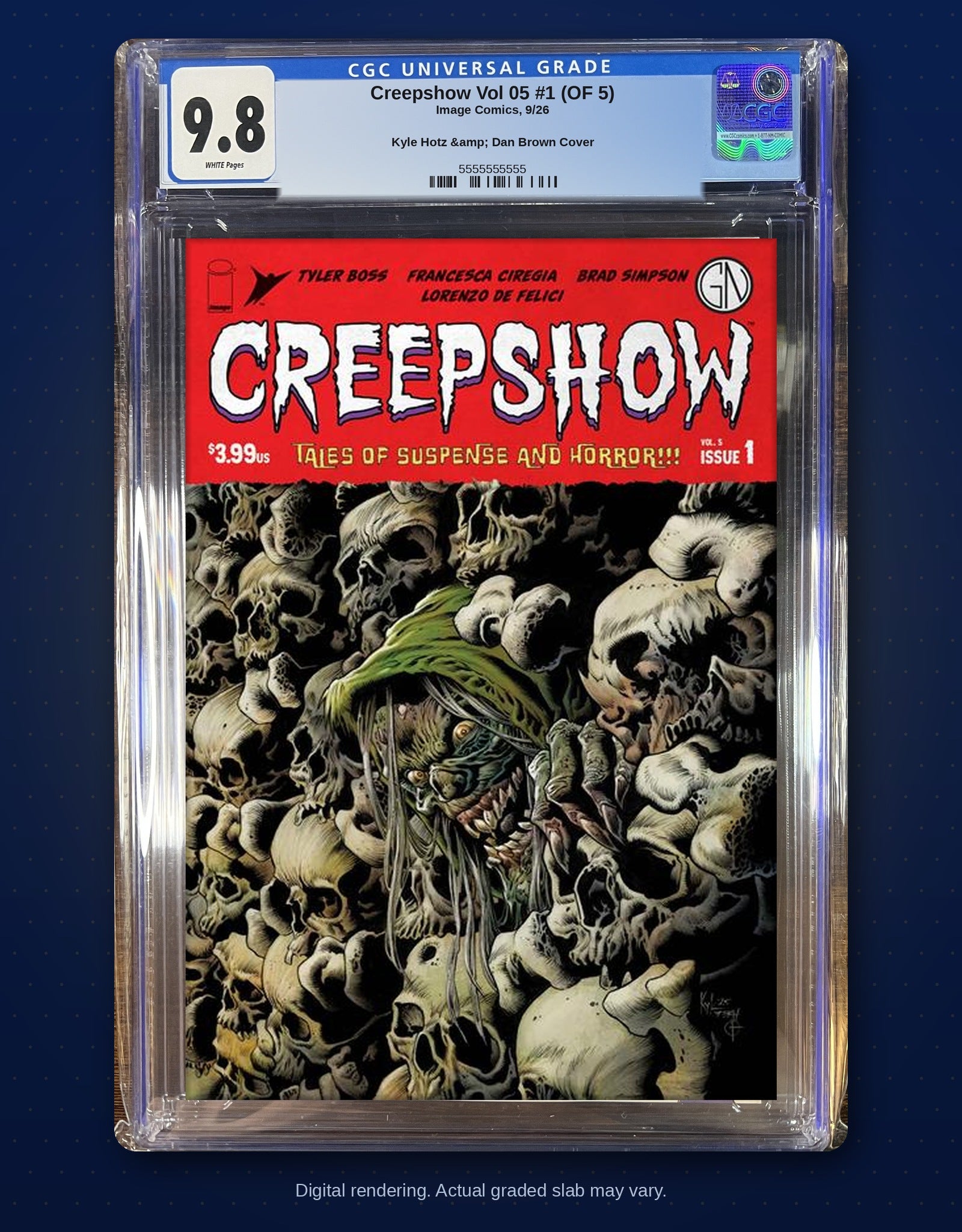 CGC 9.8 slab digital rendering