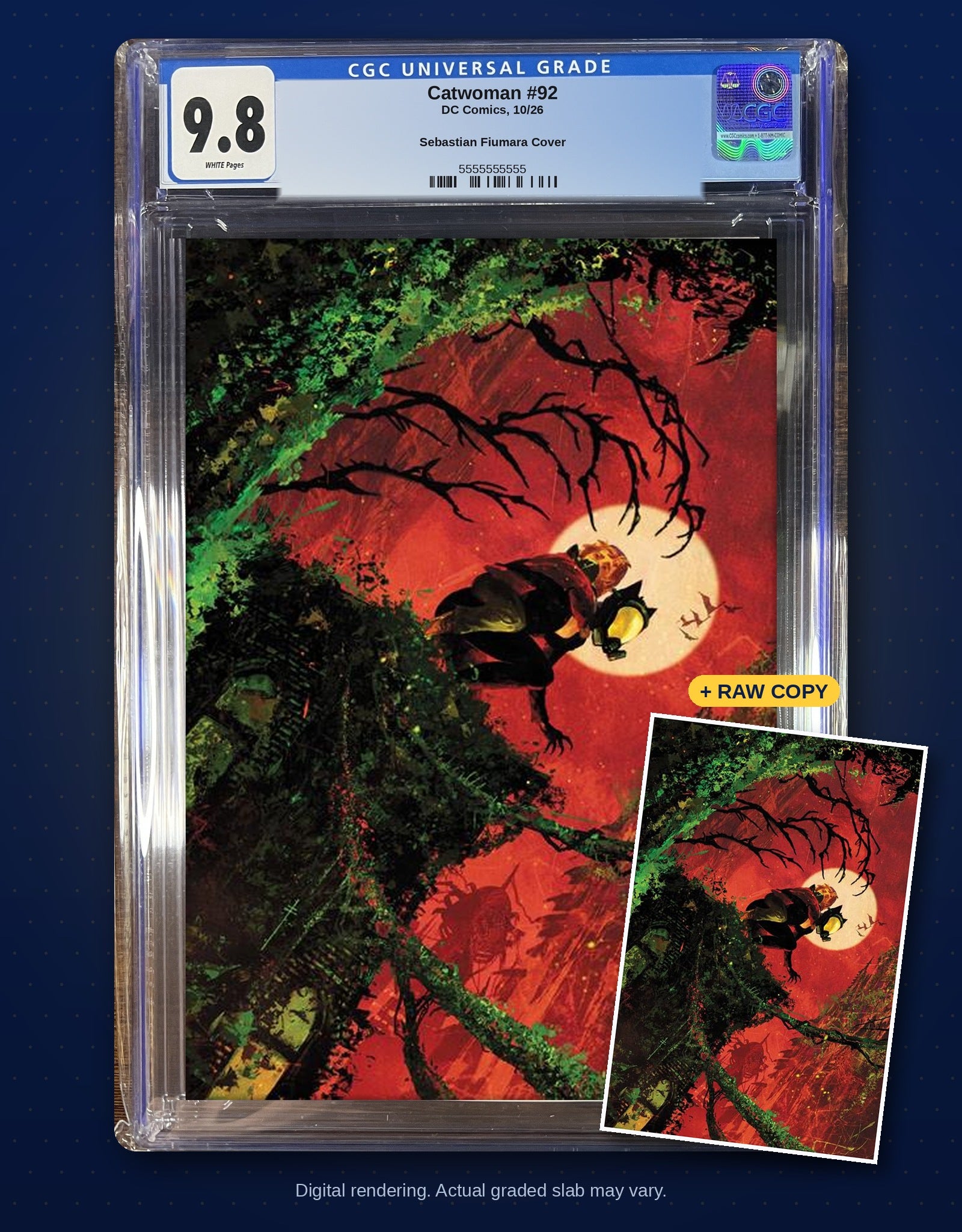 Raw plus CGC 9.8 bundle digital rendering