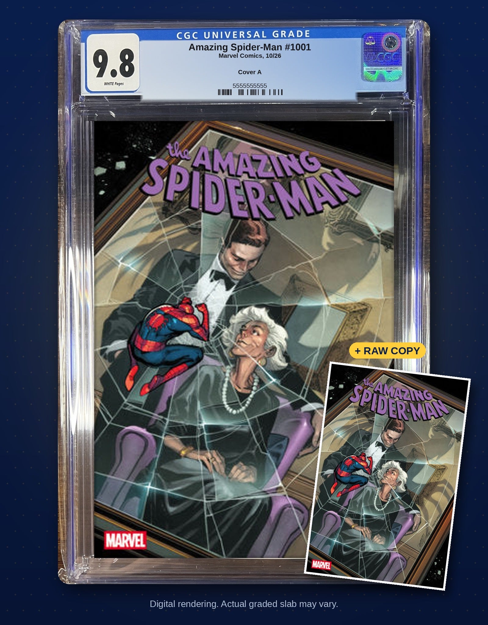 Raw plus CGC 9.8 bundle digital rendering