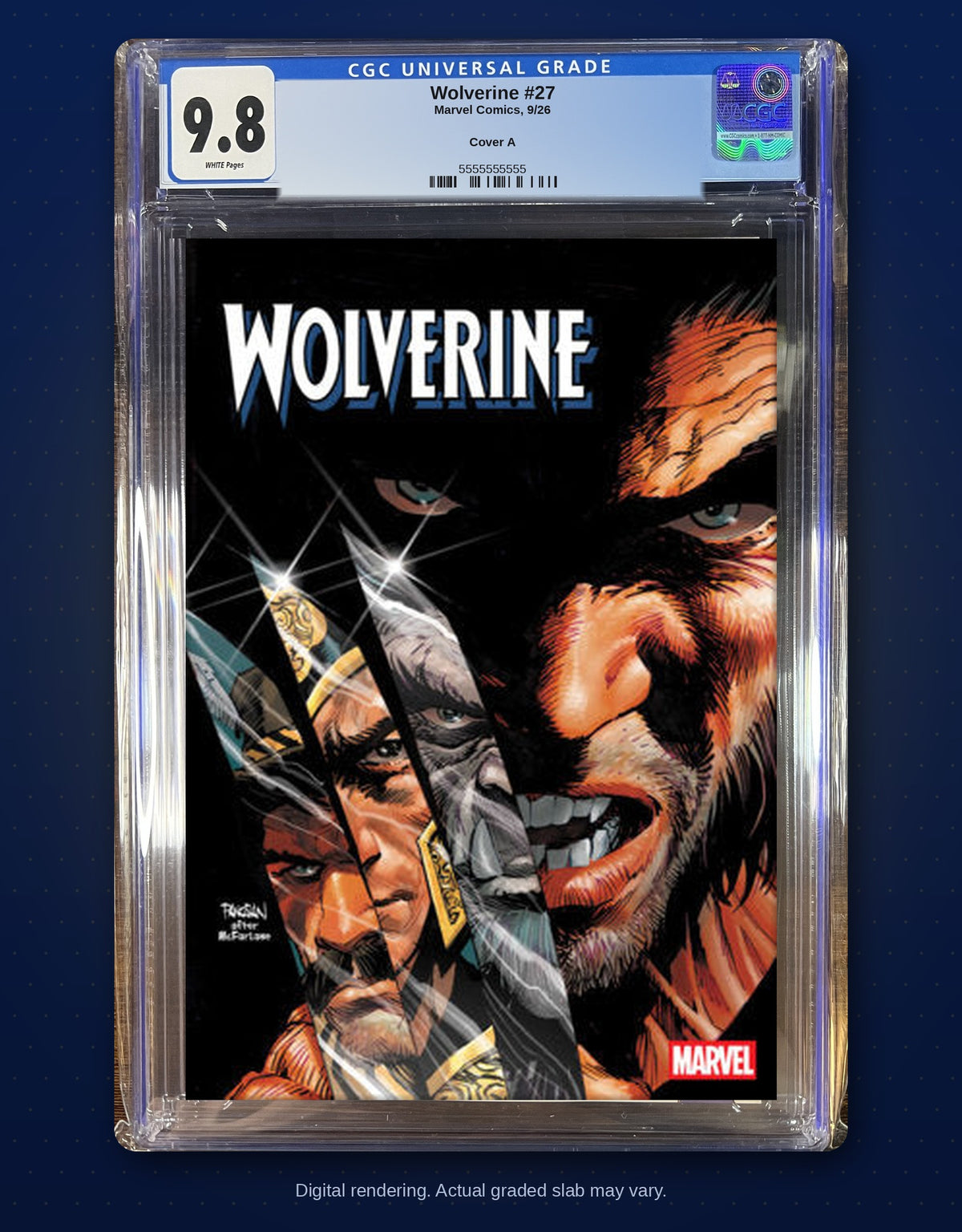 CGC 9.8 slab digital rendering