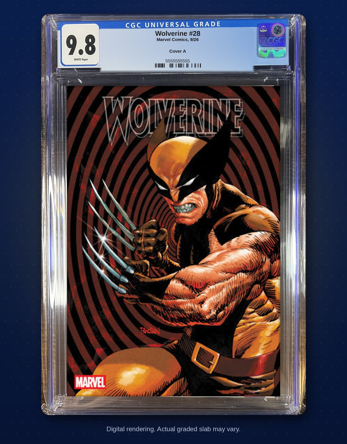 CGC 9.8 slab digital rendering