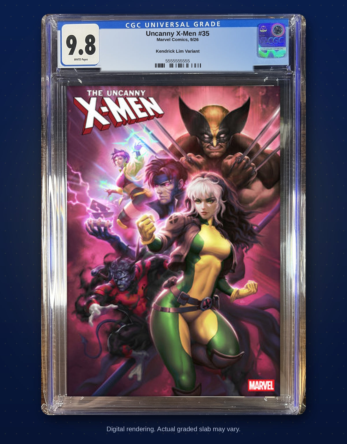 CGC 9.8 slab digital rendering