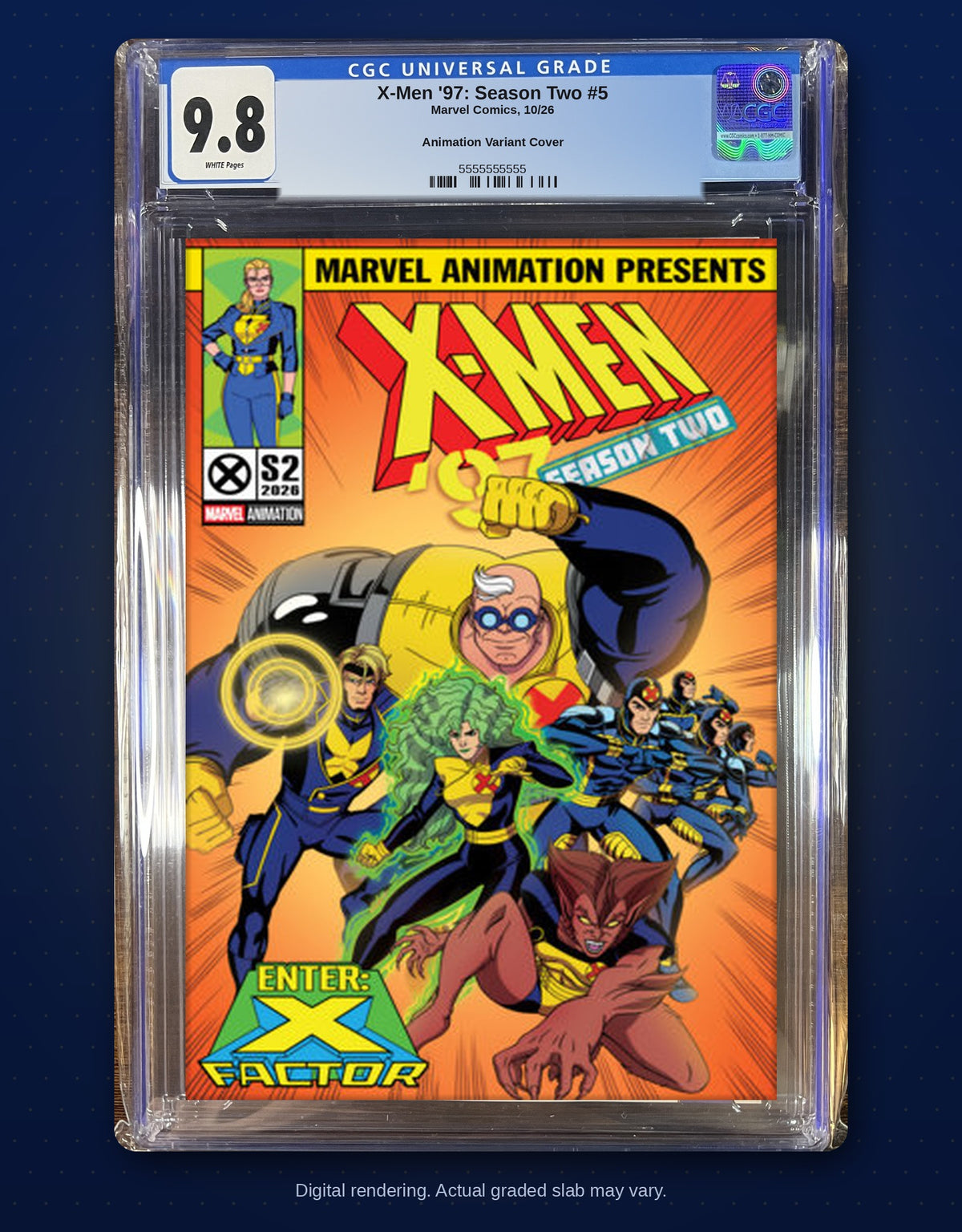 CGC 9.8 slab digital rendering