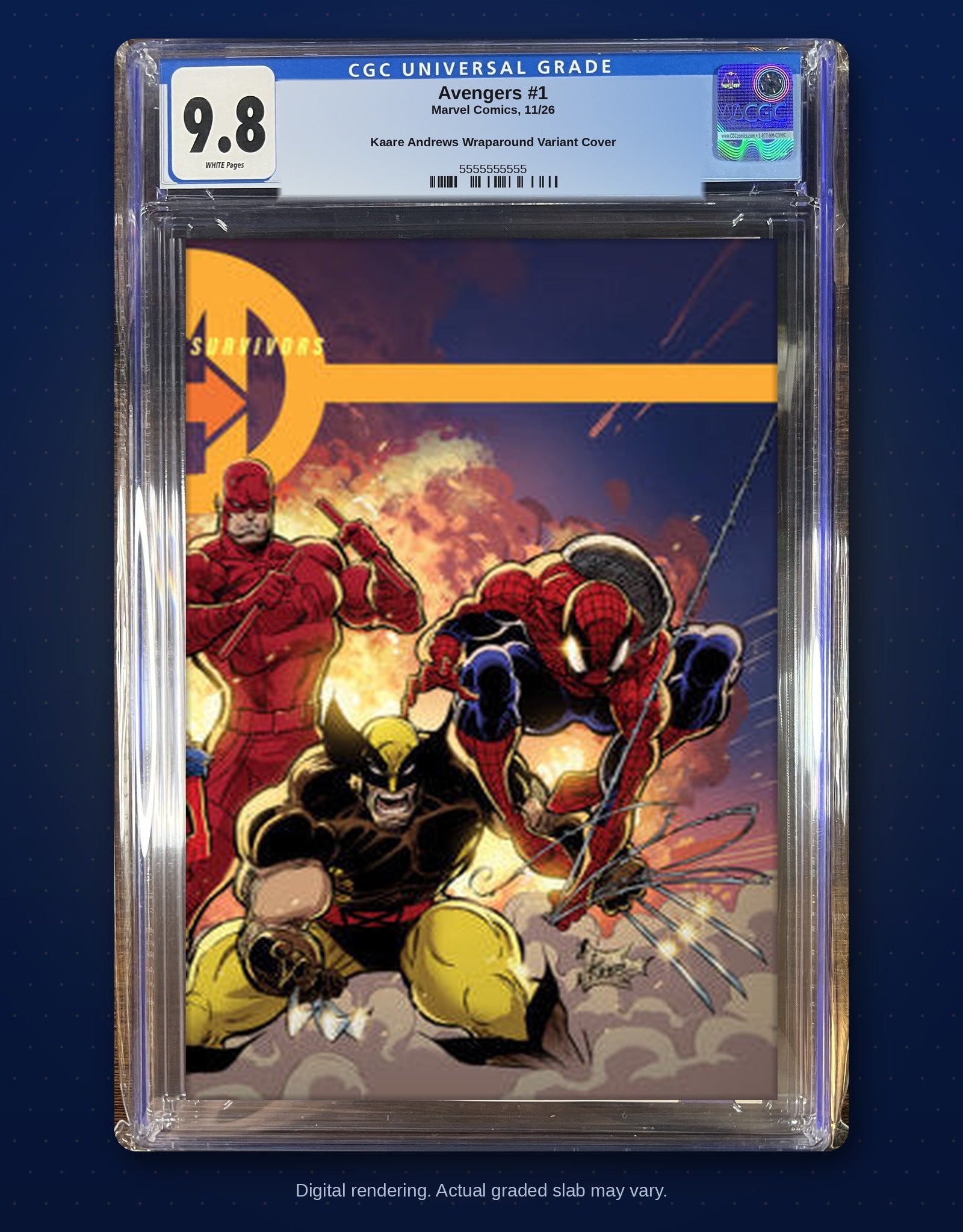 CGC 9.8 slab digital rendering