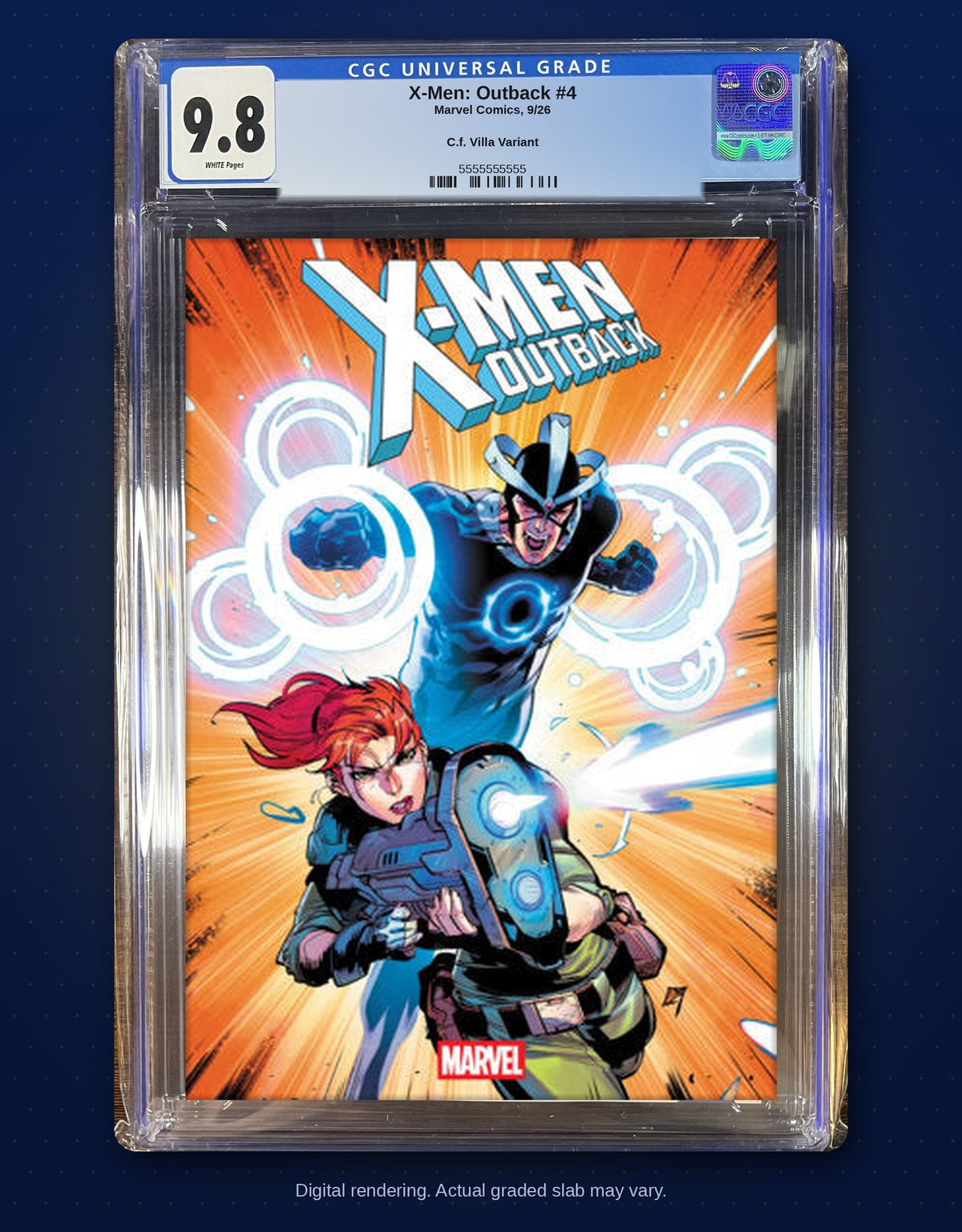 CGC 9.8 slab digital rendering