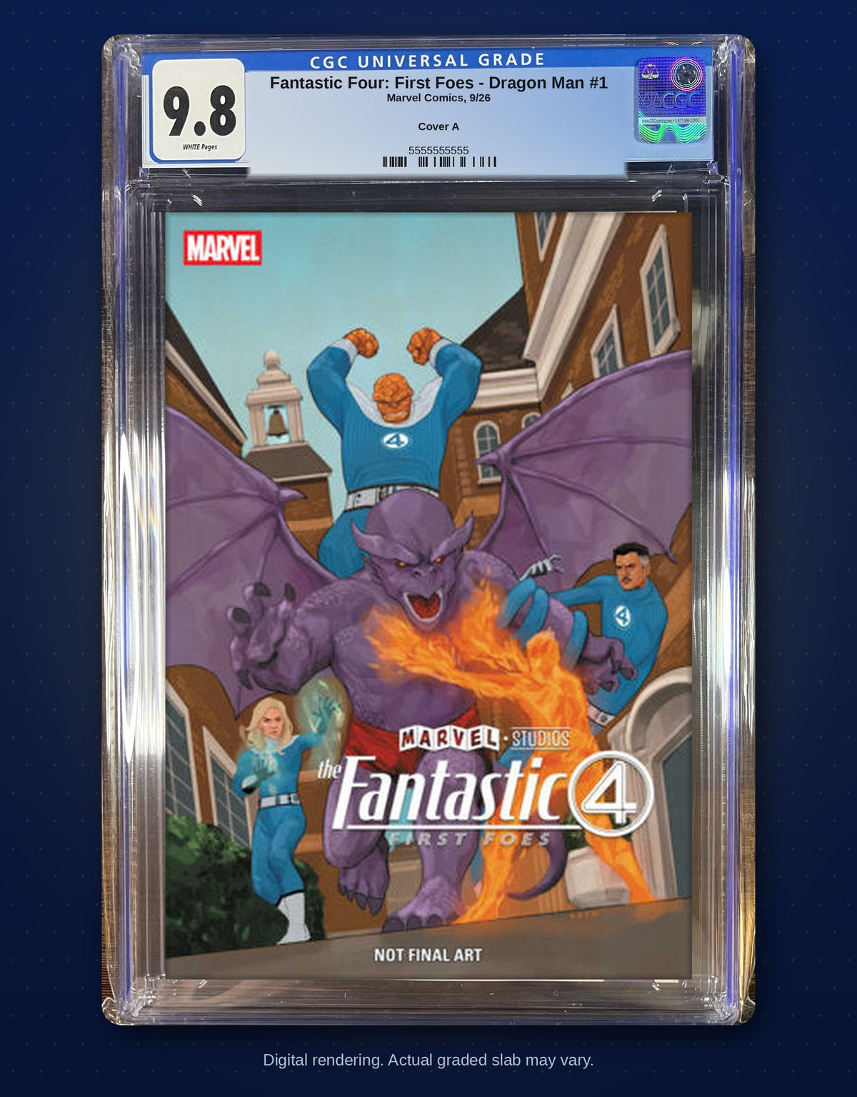 CGC 9.8 slab digital rendering