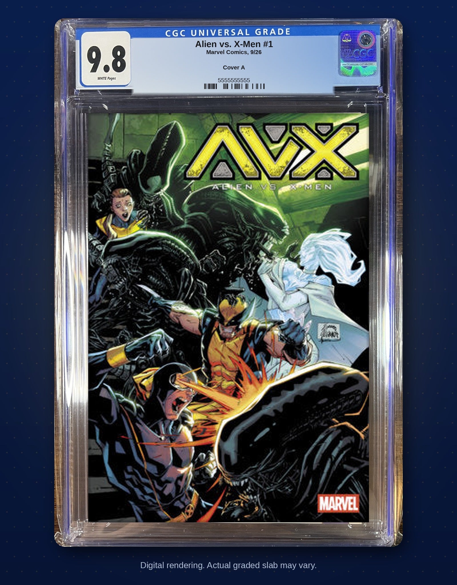 CGC 9.8 slab digital rendering