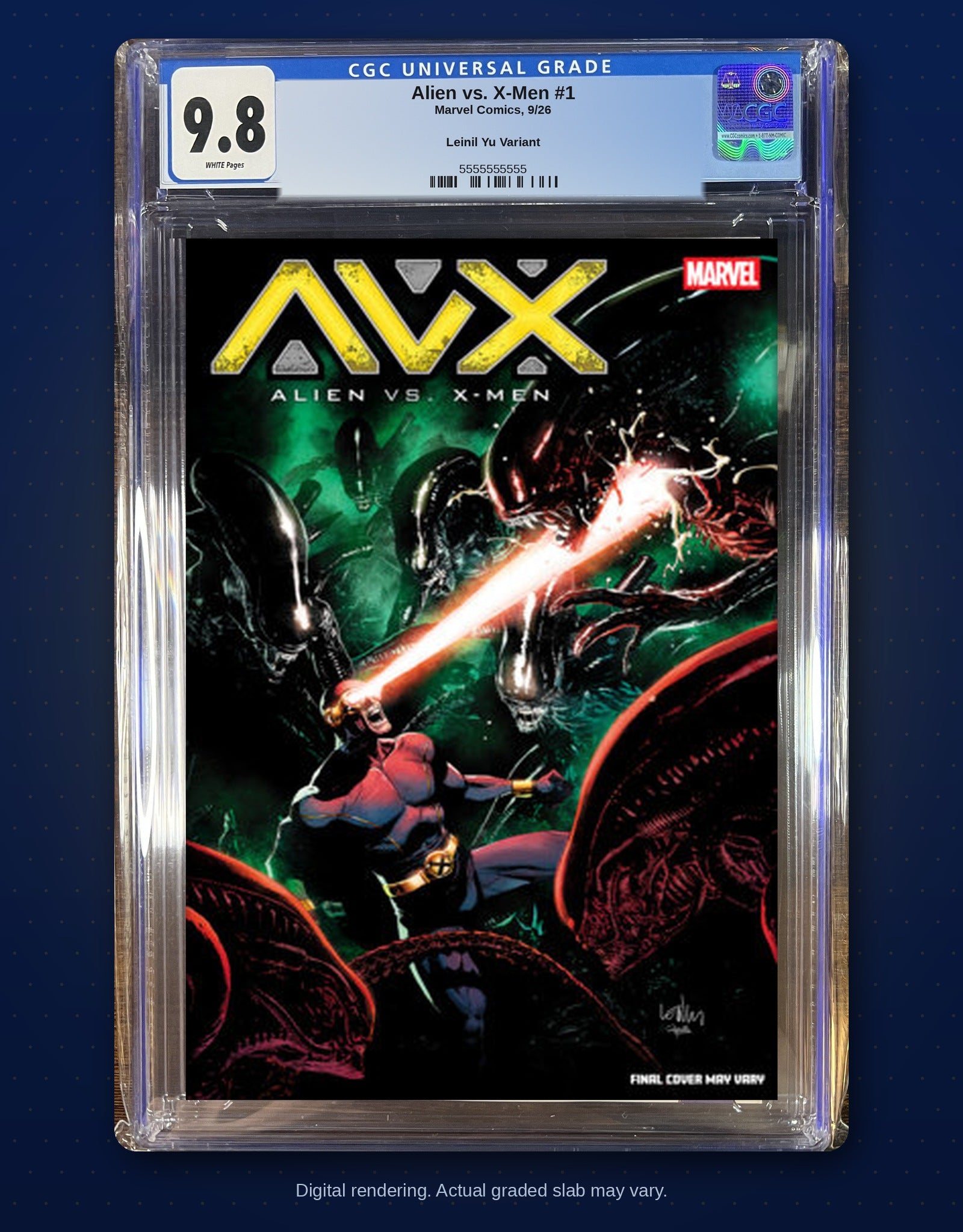 CGC 9.8 slab digital rendering