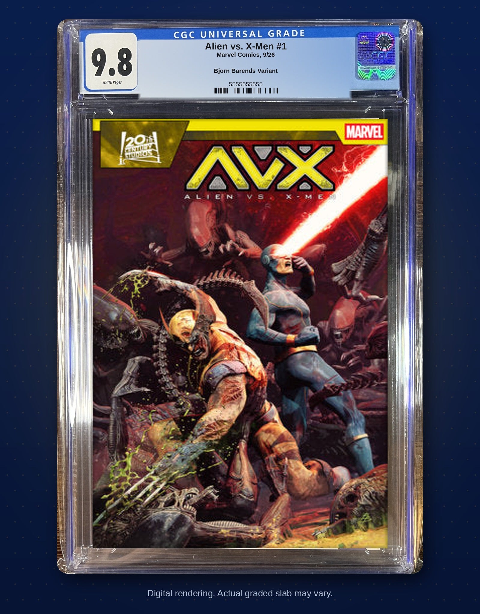 CGC 9.8 slab digital rendering