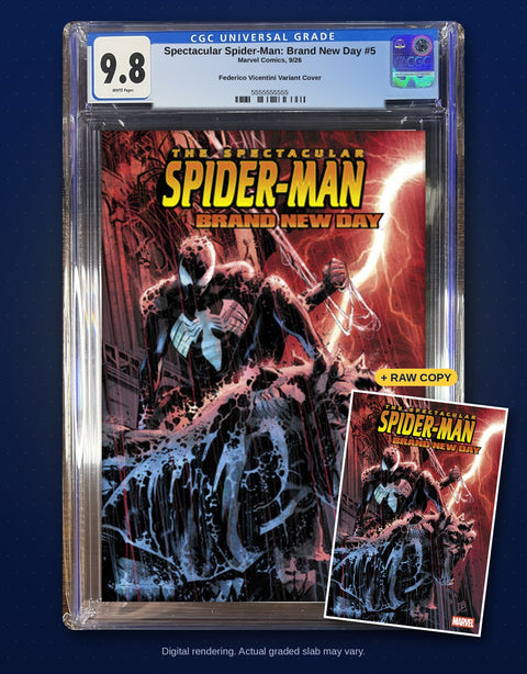 Spectacular Spider-Man: Brand New Day #5 Federico Vicentini Variant — CGC 9.8 Presale