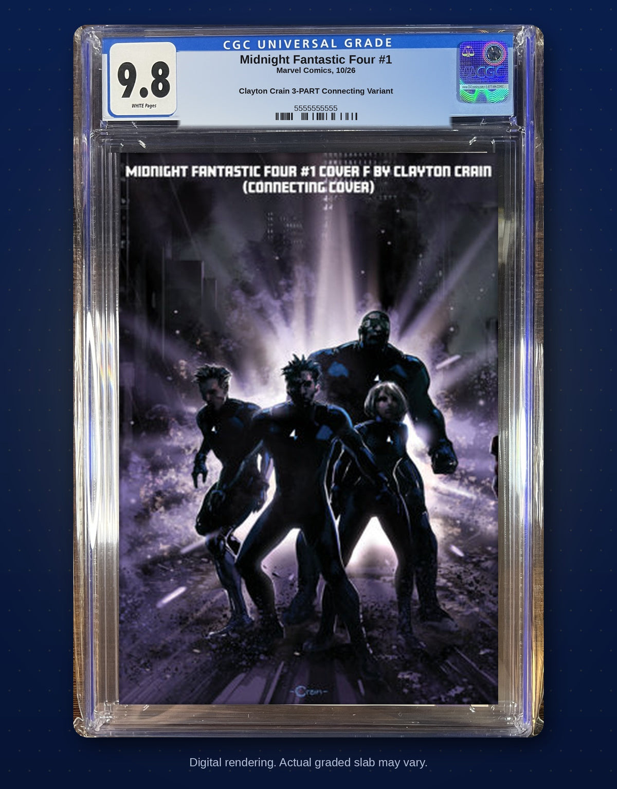 CGC 9.8 slab digital rendering