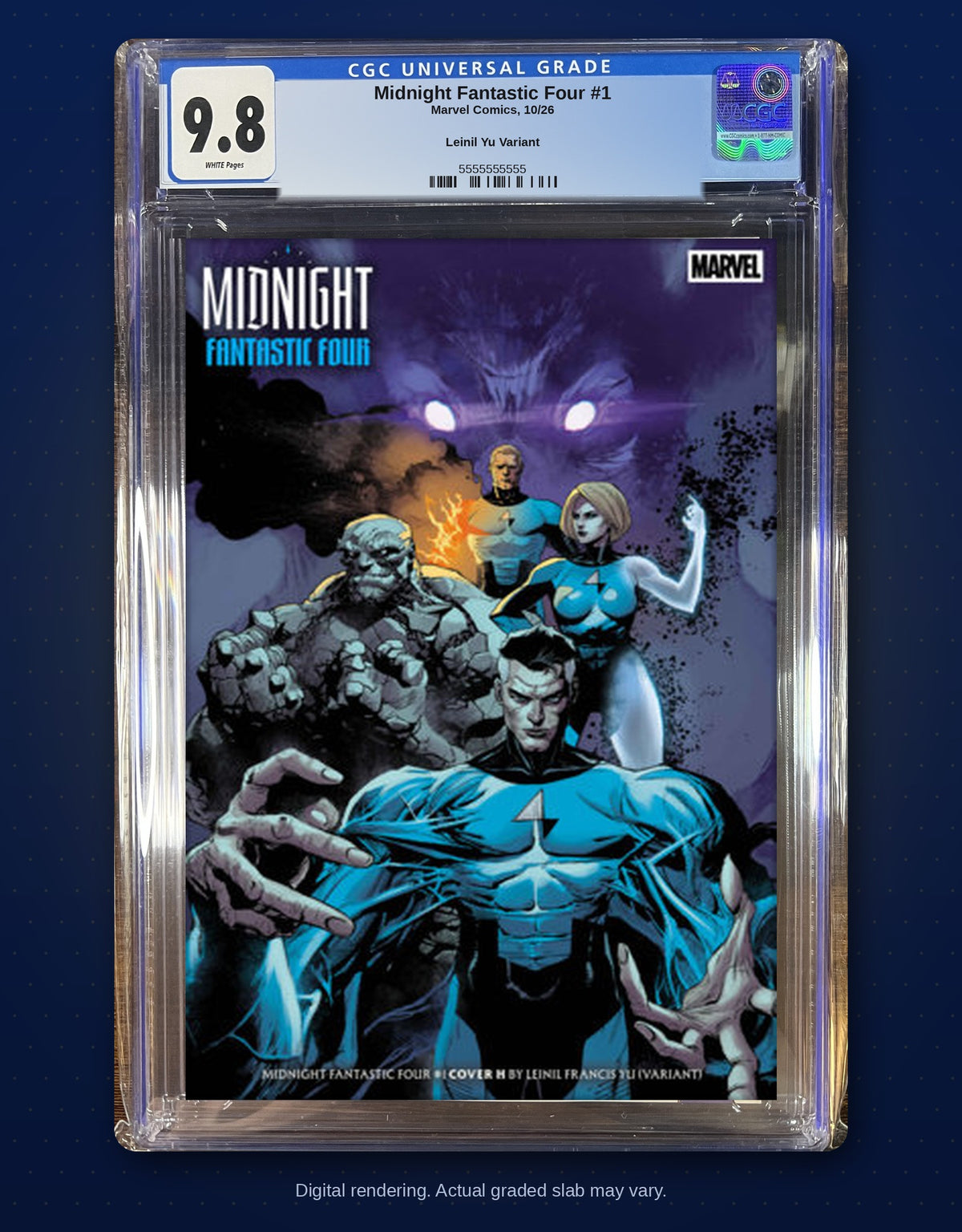 CGC 9.8 slab digital rendering