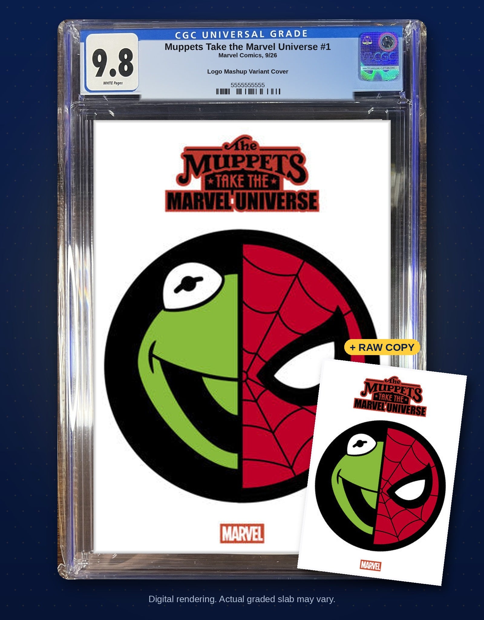 Raw plus CGC 9.8 bundle digital rendering