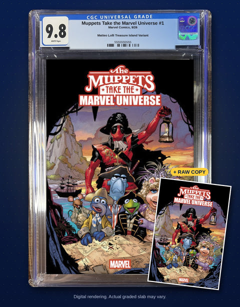 Muppets Take the Marvel Universe #1 Matteo Lolli Treasure Island Variant — CGC 9.8 Presale
