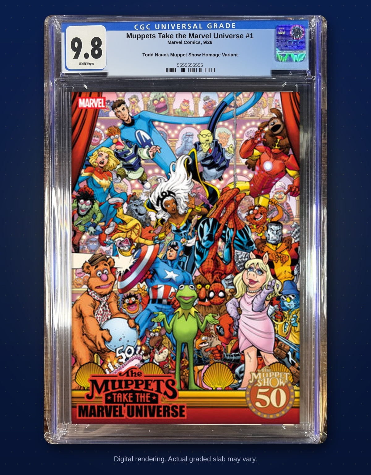 CGC 9.8 slab digital rendering