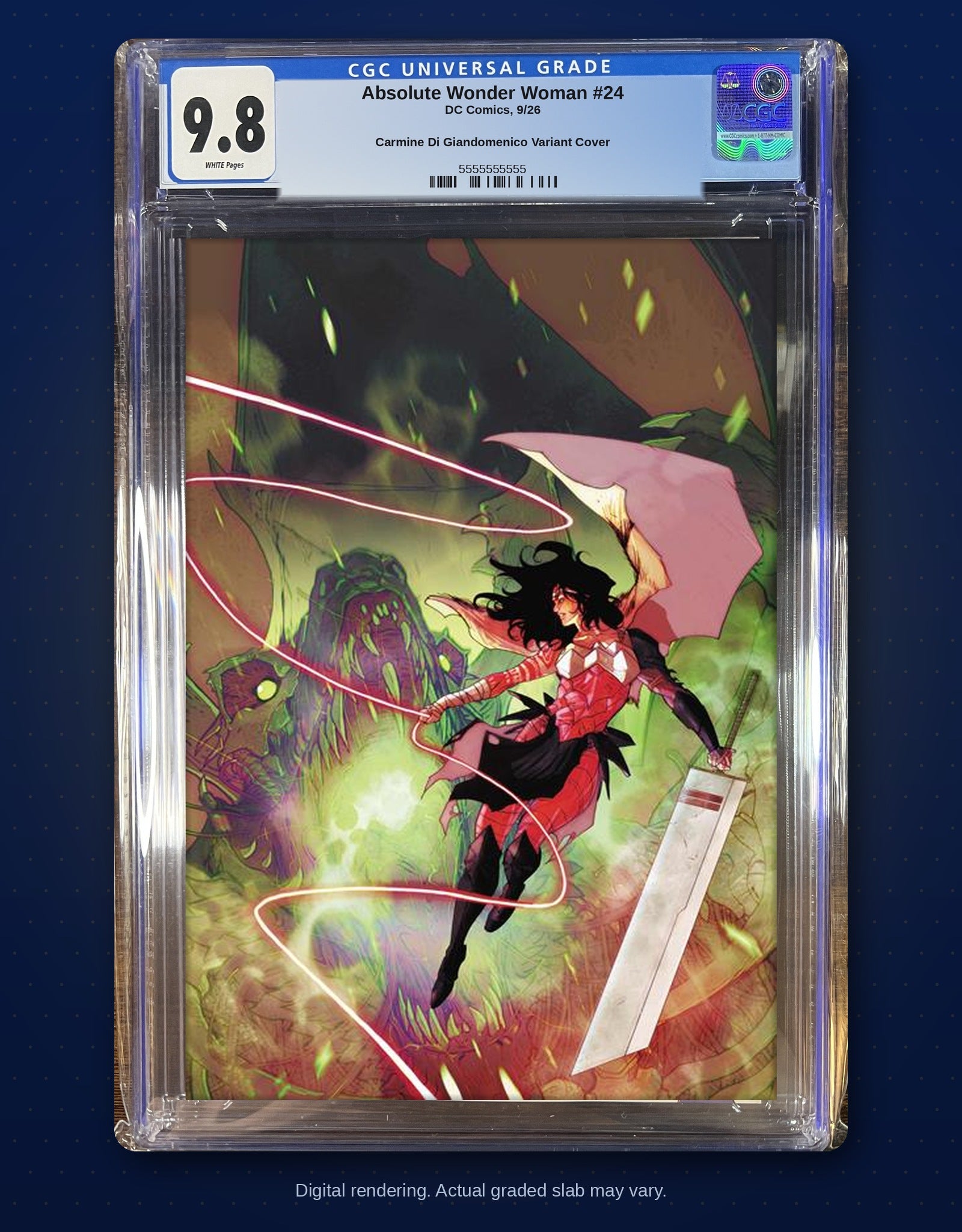 CGC 9.8 slab digital rendering