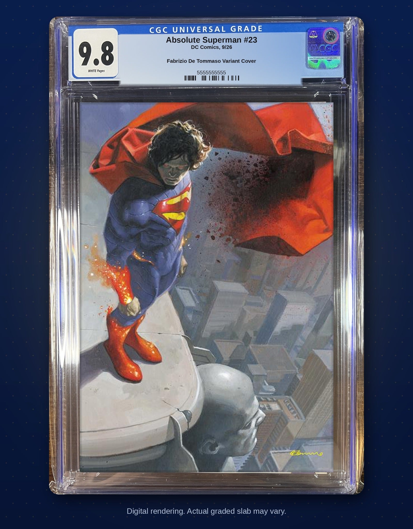 CGC 9.8 slab digital rendering