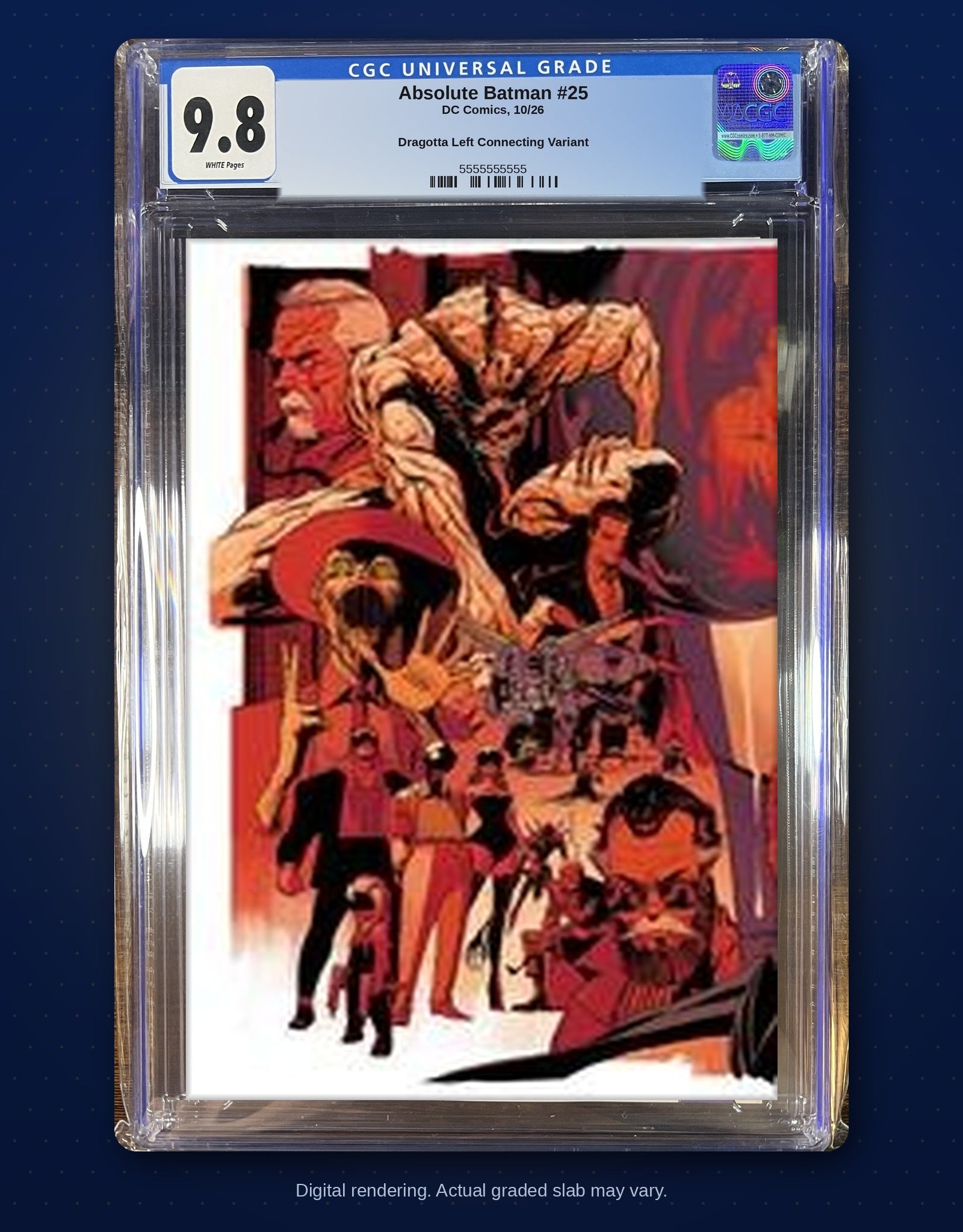 CGC 9.8 slab digital rendering