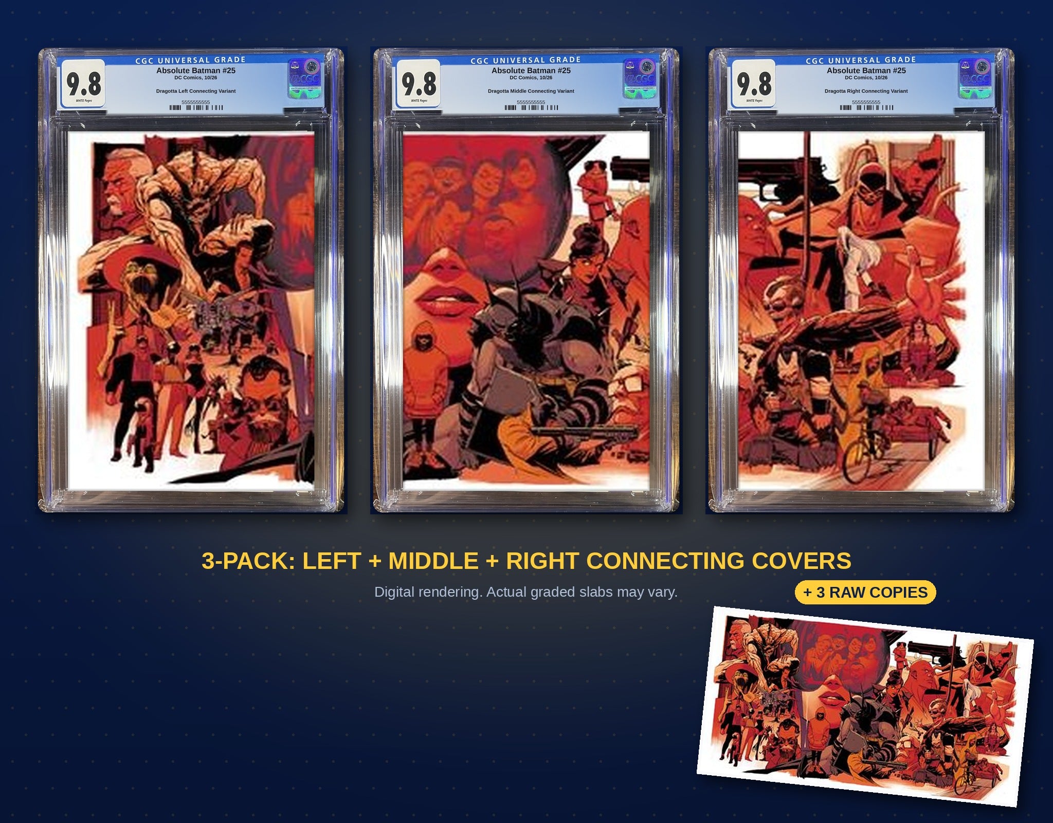 Connecting covers 3-pack bundle digital rendering