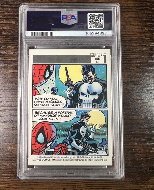 1990 Marvel Universe #155 Punisher Impel PSA 9 Mint