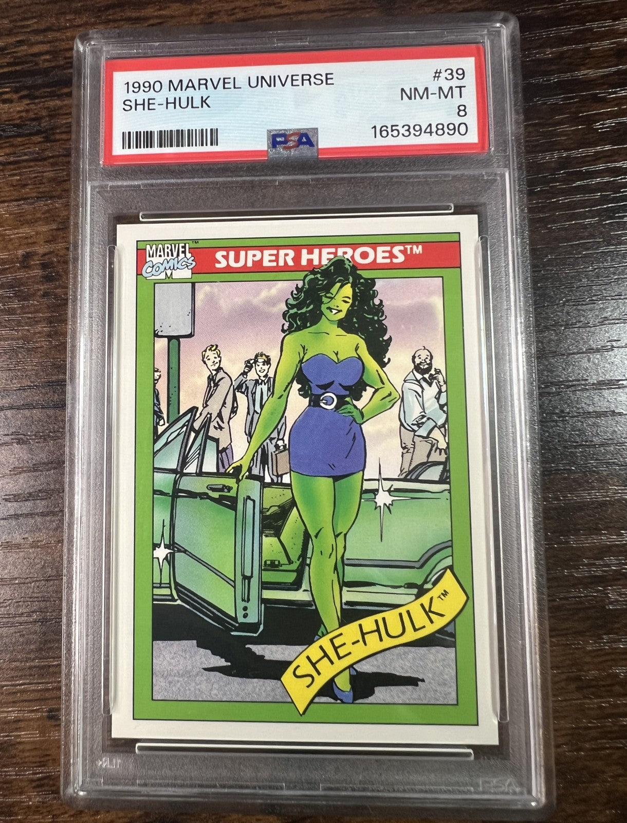 1990 Marvel Universe #39 She-Hulk Impel PSA 8 NM-MT