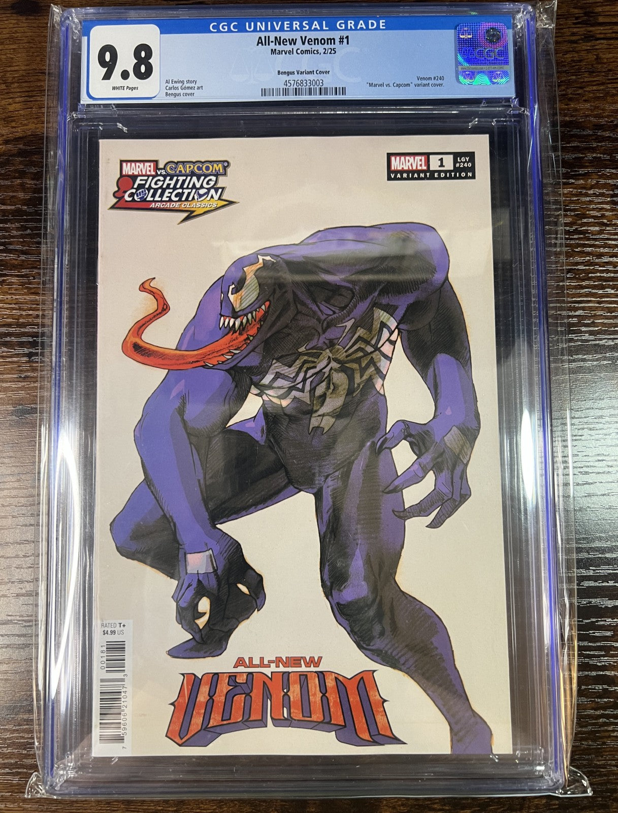 All-New Venom #1 Bengus Marvel vs Capcom Variant CGC 9.8 Marvel 2025