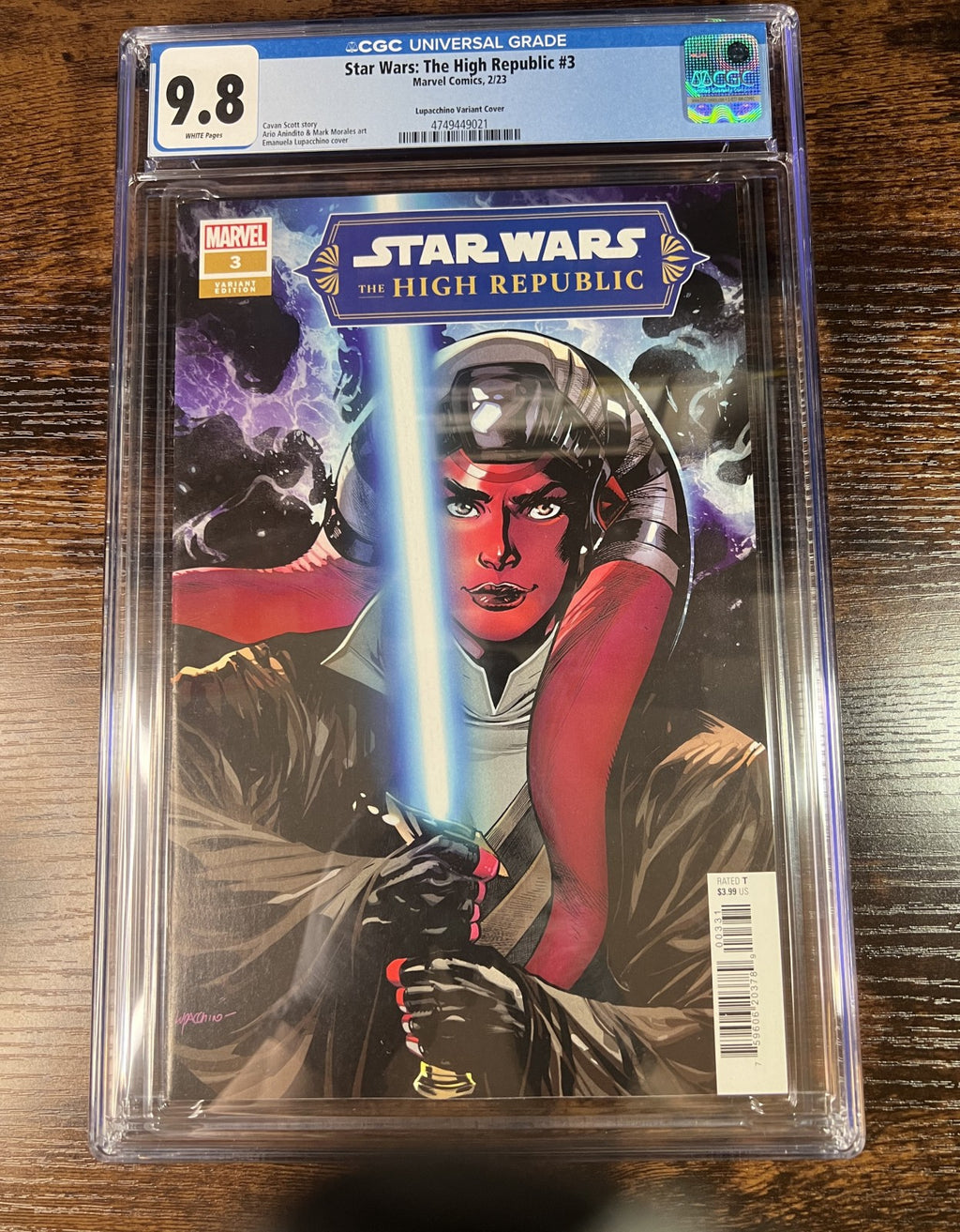 Star Wars The High Republic #3 Lupacchino Variant CGC 9.8 Marvel 2023
