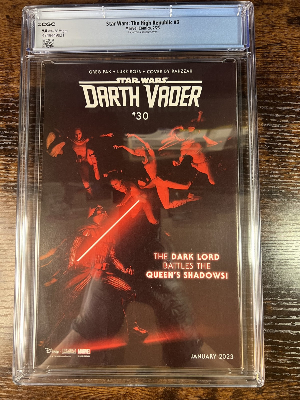 Star Wars The High Republic #3 Lupacchino Variant CGC 9.8 Marvel 2023