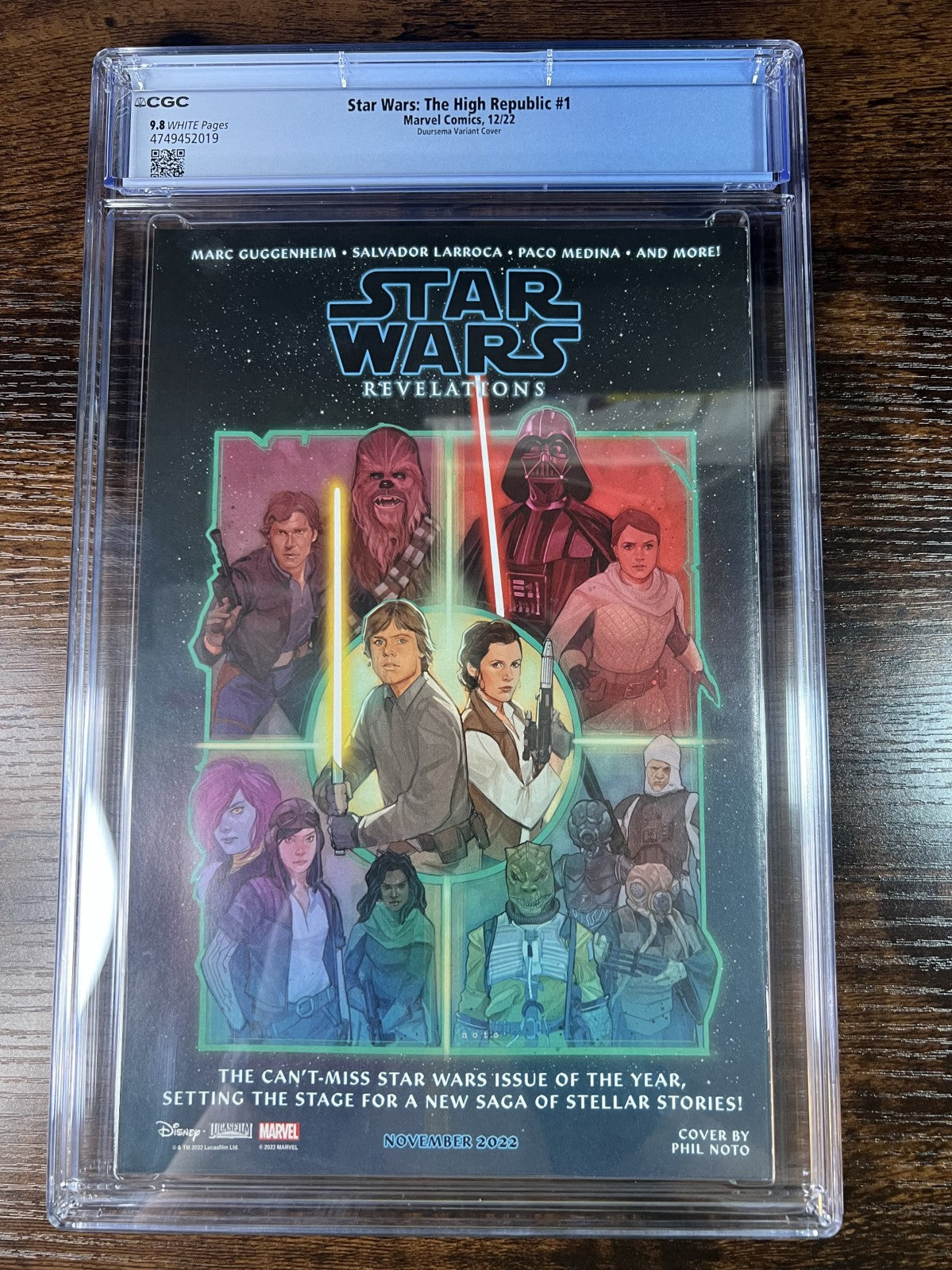 Star Wars The High Republic #1 Duursema Variant CGC 9.8 Marvel 2022