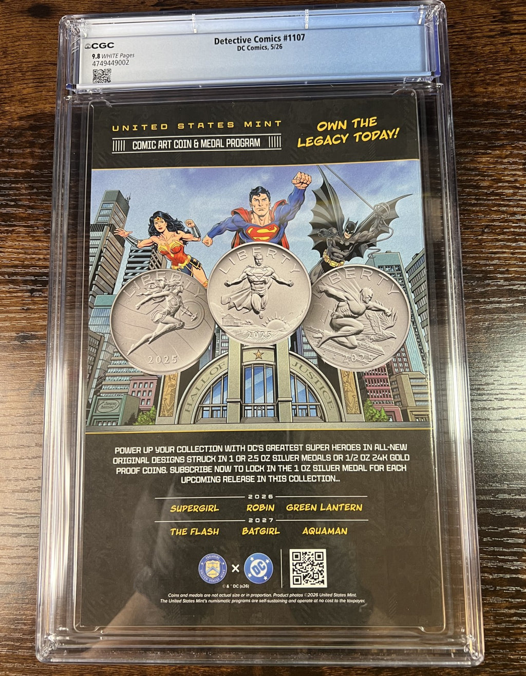Detective Comics #1107 Tom Taylor All In CGC 9.8 DC 2026