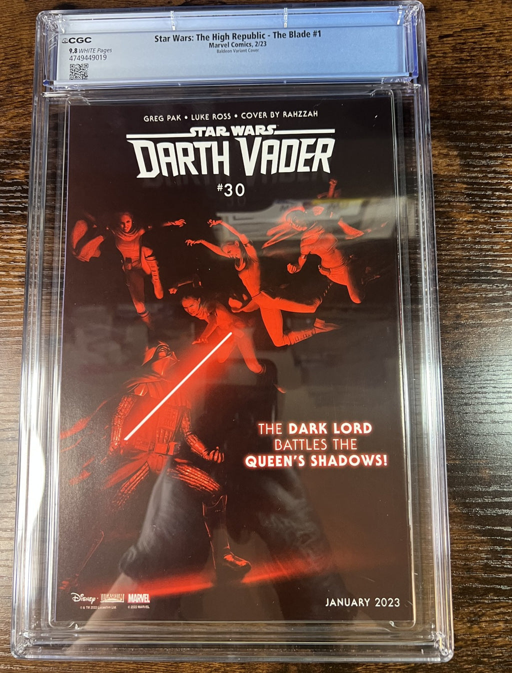 Star Wars The High Republic The Blade #1 Baldeon Variant CGC 9.8 Marvel 2023