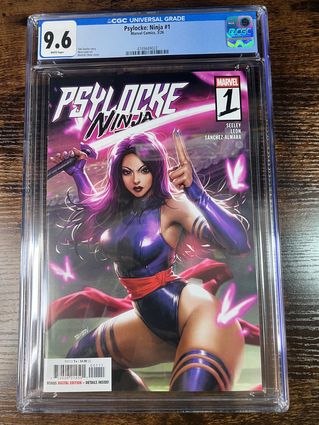 Psylocke Ninja #1 CGC 9.6 Marvel 2026
