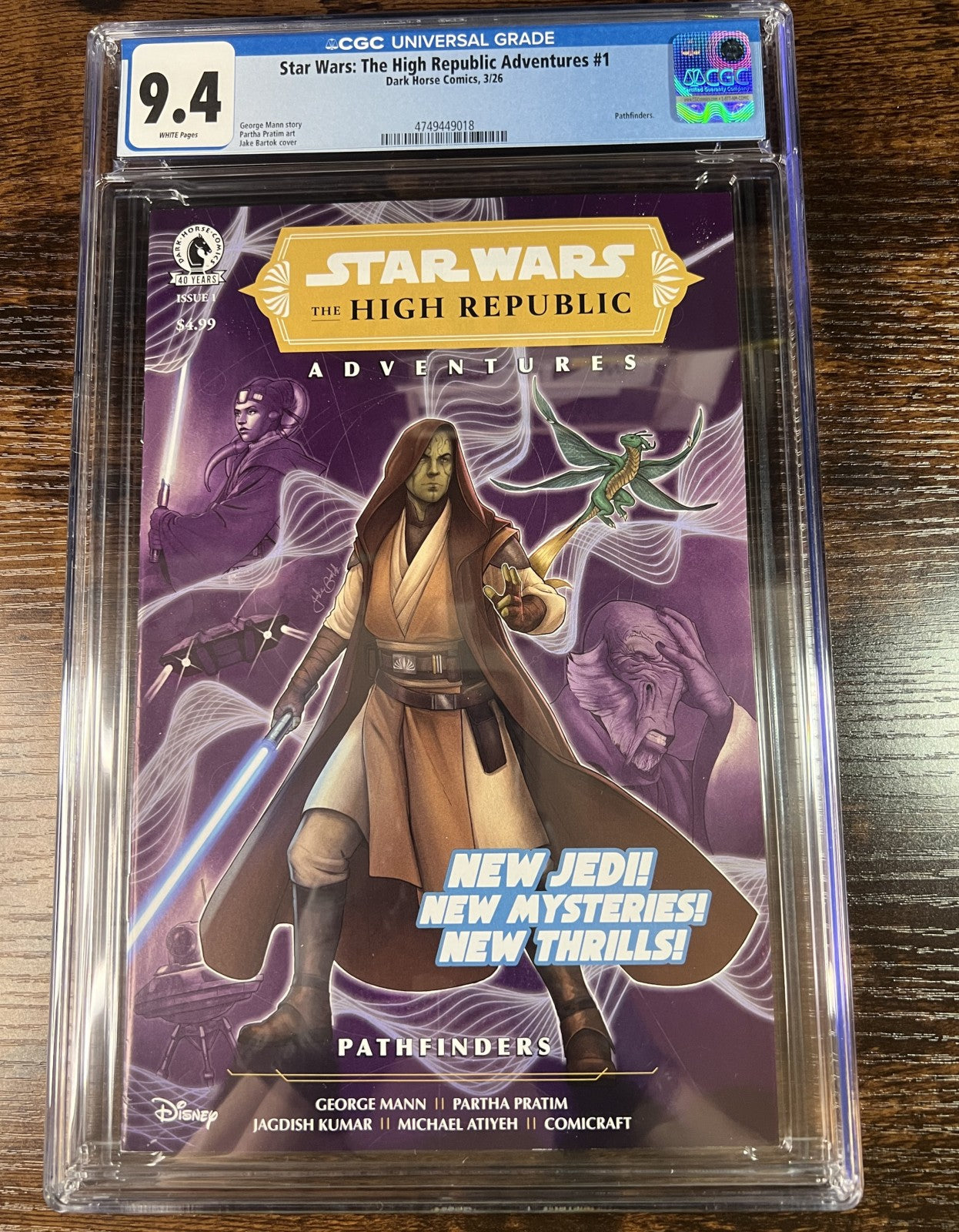 Star Wars The High Republic Adventures #1 Pathfinders CGC 9.4 Dark Horse 2026