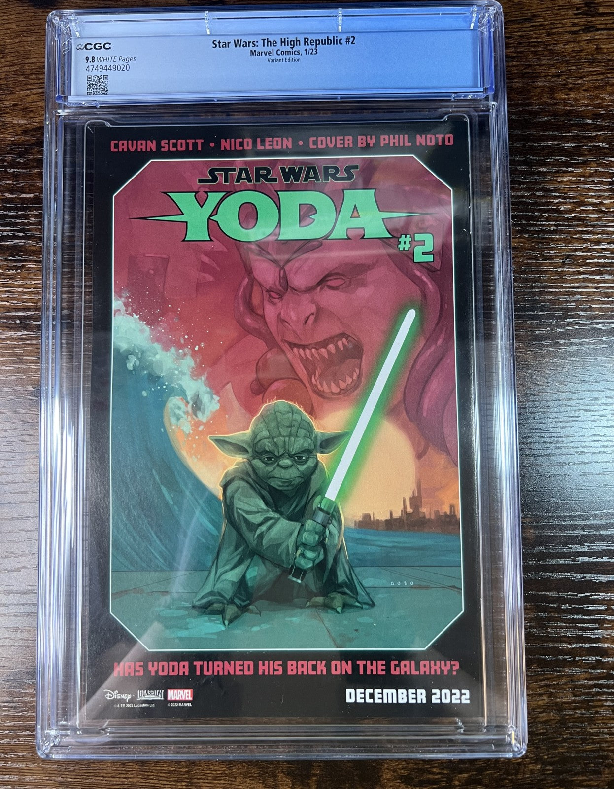 Star Wars The High Republic #2 Variant Edition CGC 9.8 Marvel 2023